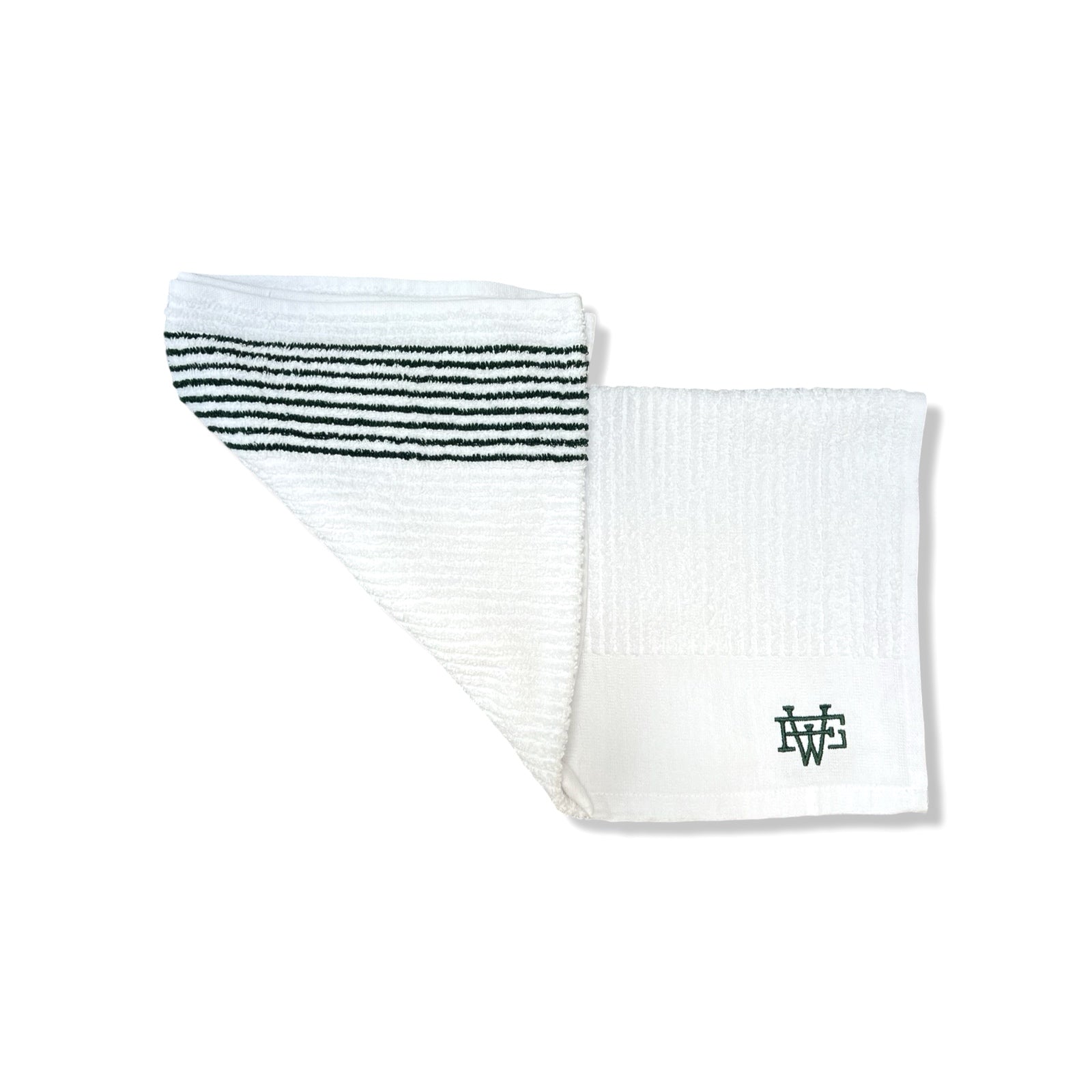 Forewind Golf Players Towel  |  Forest Green Stripe